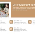 5 Steps Action Points List PPT Template & Google Slides Theme
