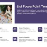 6 Steps Action Points List PPT Template & Google Slides Theme