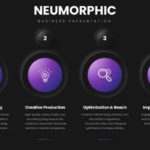 Animated Neumorphic Black PPT Background & Google Slides Theme