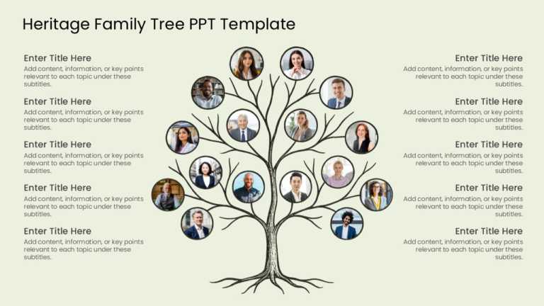 Heritage Family Tree PPT Template & Google Slides Theme