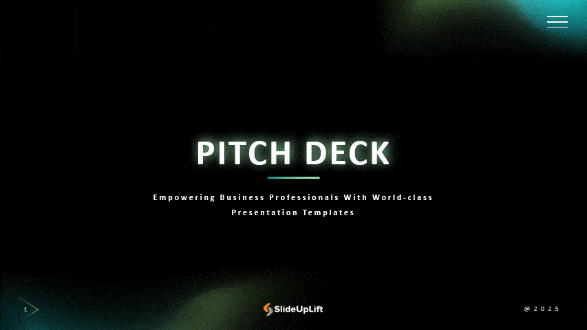 Minimalist Monochrome Pitch Deck