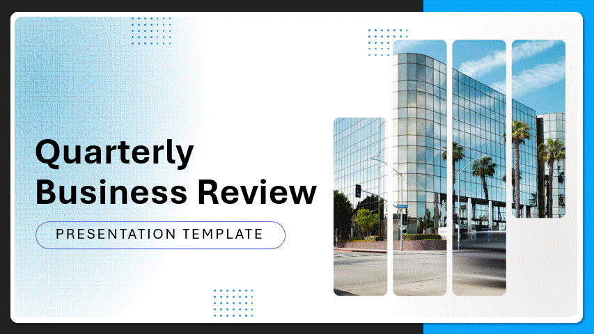 Business Review Dashboard Google Slides Deck