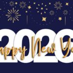 Free Navy Gold 2026 New Year PPT Background & Google Slides Theme