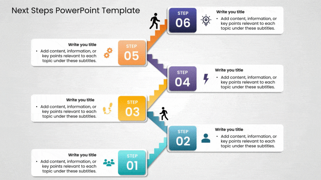 Transform your next presentation using these Next-Step PowerPoint templates