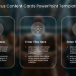 3 Smoky Focus Content Cards PowerPoint Template & Google Slides Theme