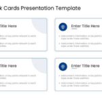 4 Clean Task Cards Presentation Template & Google Slides Theme