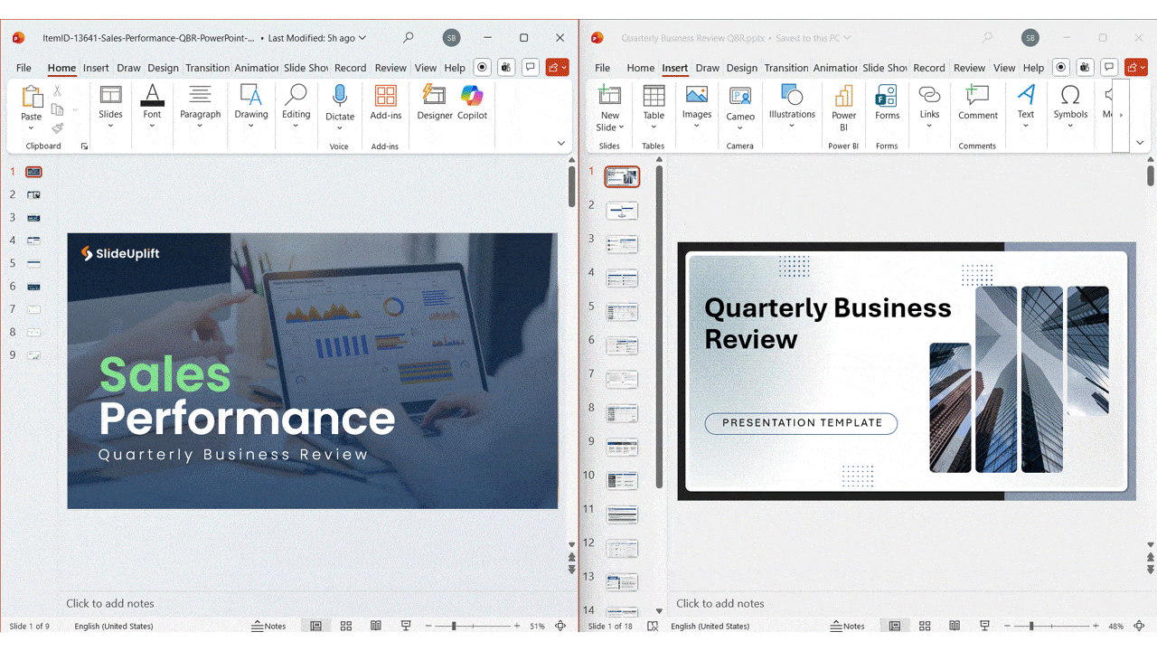 How To Merge PowerPoint Presentations Method 4:  Drag & Drop Slides