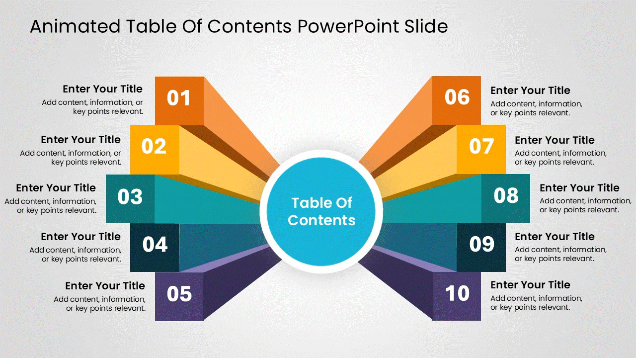 Take a look at these agenda slides.