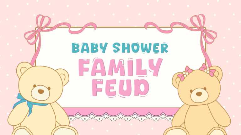Baby Shower Family Feud PowerPoint Template