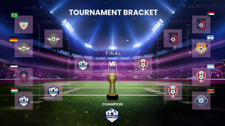 Tournament Bracket Google Slides And PPT Template