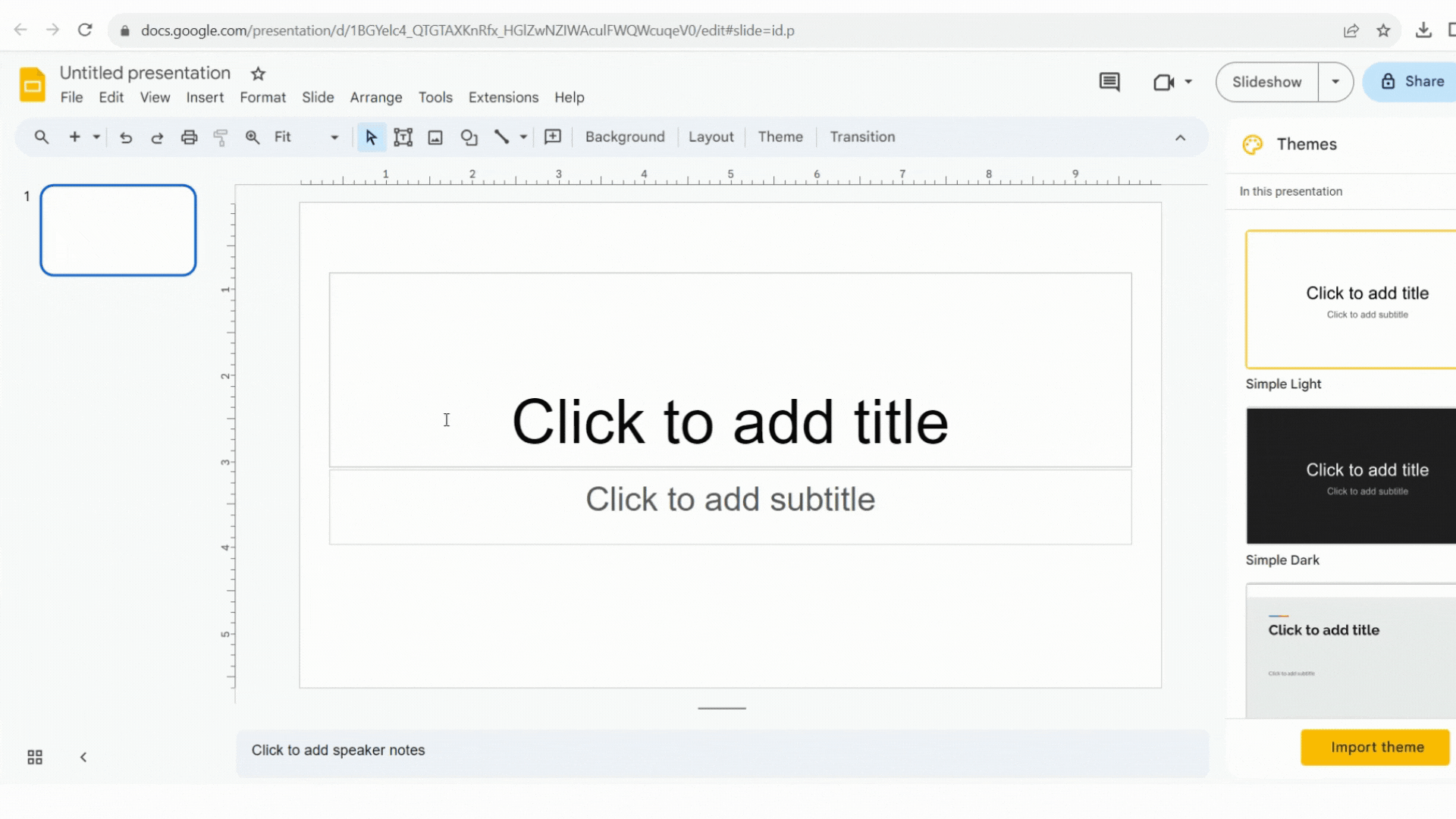 Here is how to import PowerPoint Presentation to Google Slides Presentation
