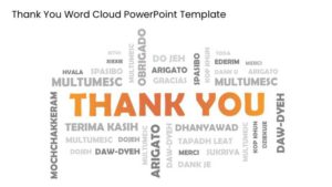 Thank You Word Cloud PowerPoint Template