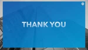 Professional Thank You Slide