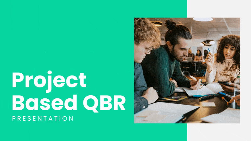 Grab this Project QBR presentation for quarterly updates