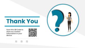 Thank You Slide with QR Code PowerPoint Template