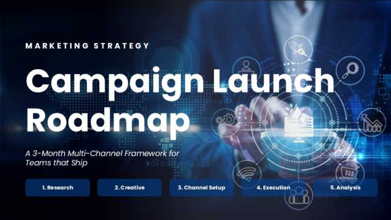 Marketing Campaign Launch Roadmap Presentation Template & Google Slides Theme