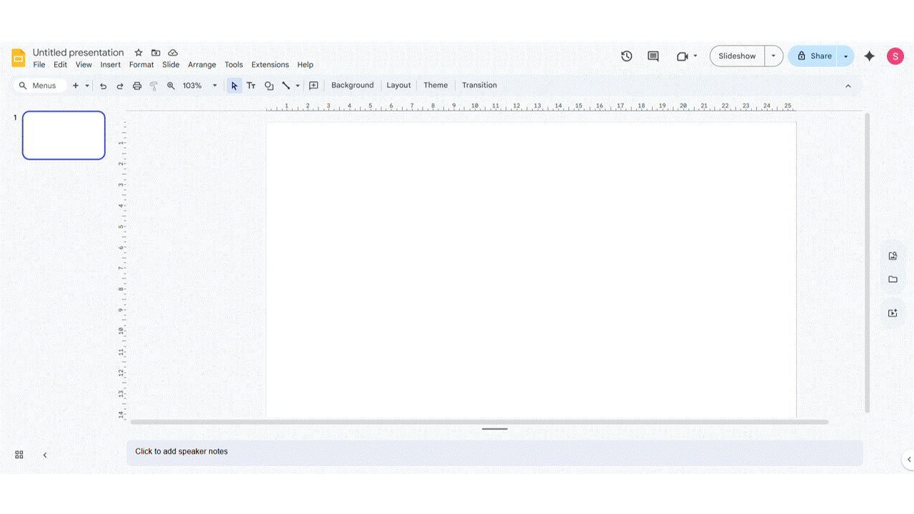 How to Curve Text in Google Slides: Method 1: Using Manual Rotation