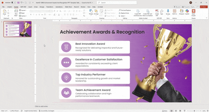 Here is How To Make Text Transparent In PowerPoint: Method 2 — Make the Text Box Background Transparent
