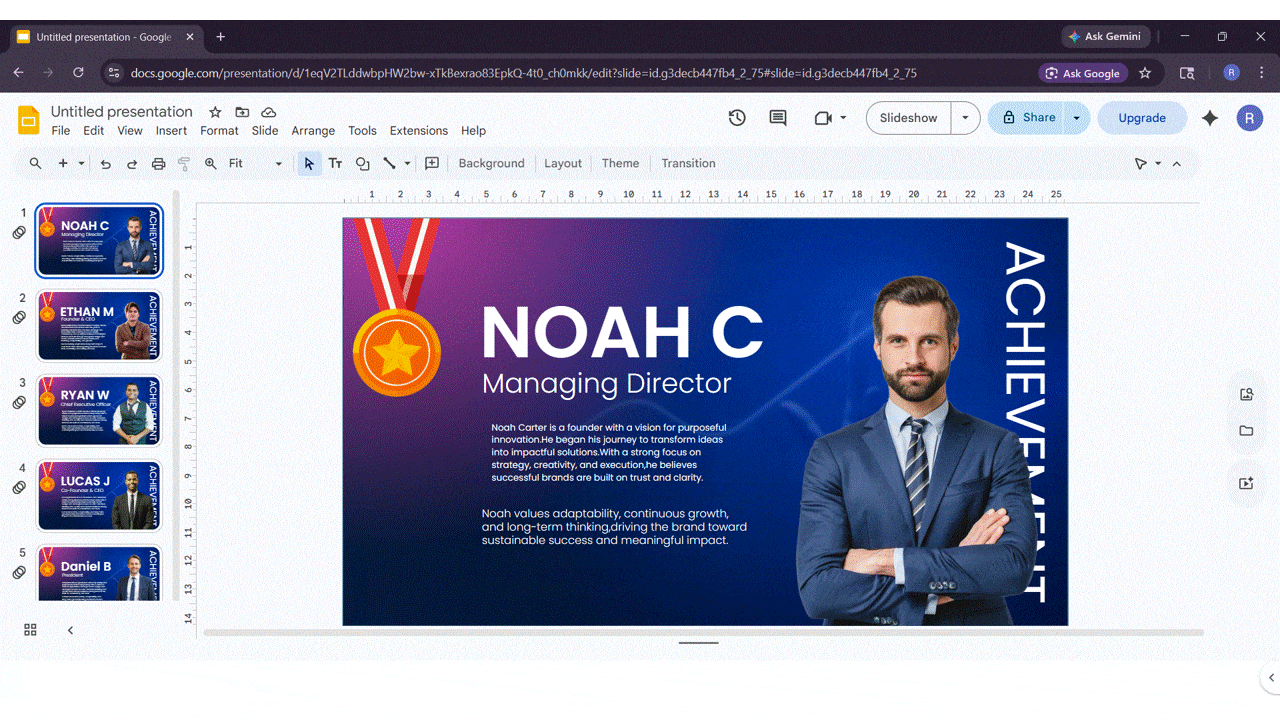 Here is how to change opacity of Image in Google Slides 