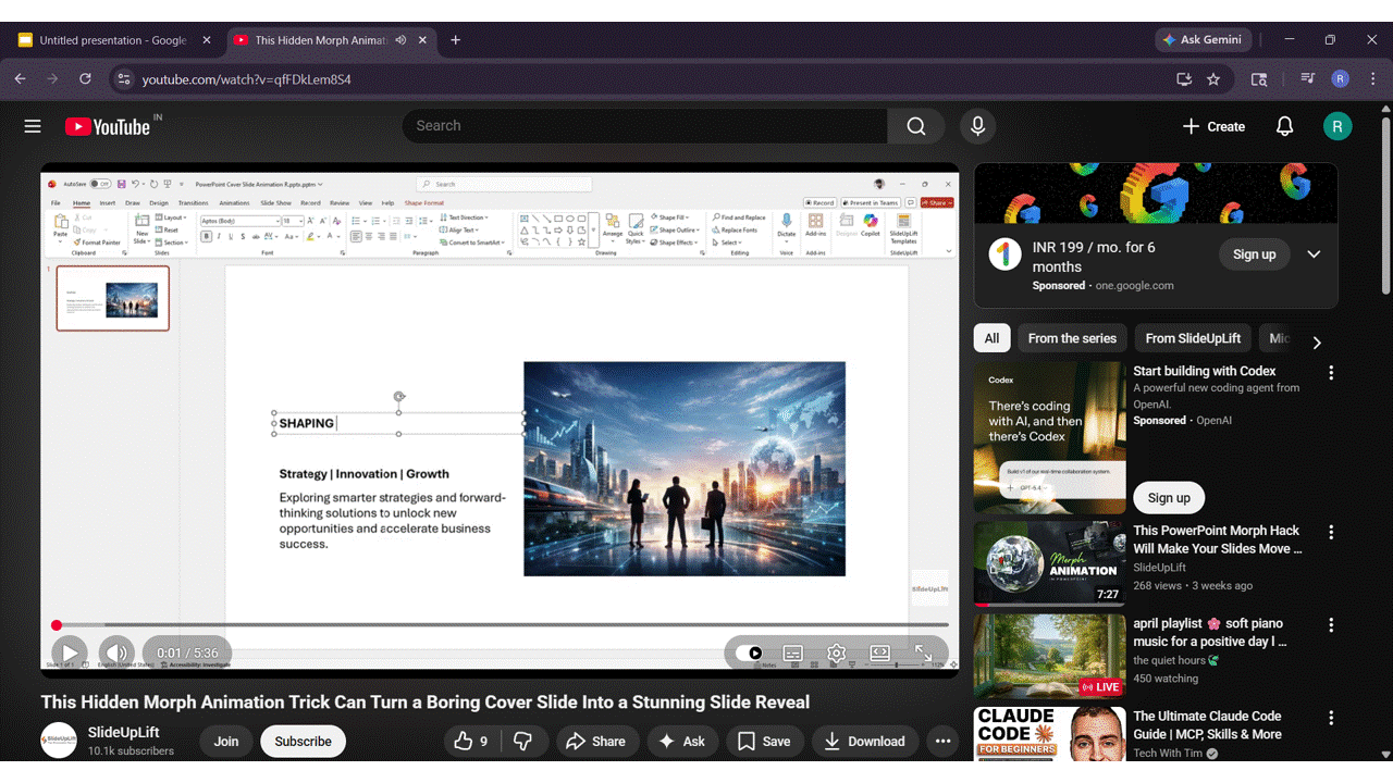 How to Embed a YouTube Video in Google Slides by URL