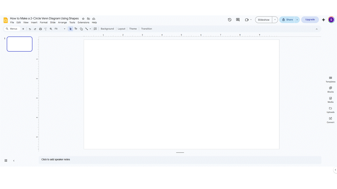 How to Make a 3-Circle Venn Diagram Using Shapes