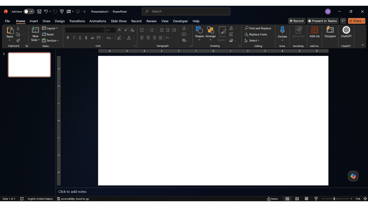 ChatGPT Prompt to create a Presentation with Speaker Notes