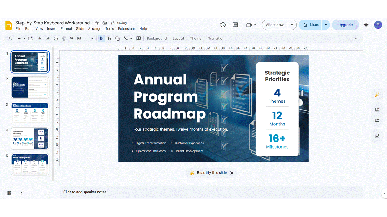 How to Do Hanging Indent on Google Slides: Method 3