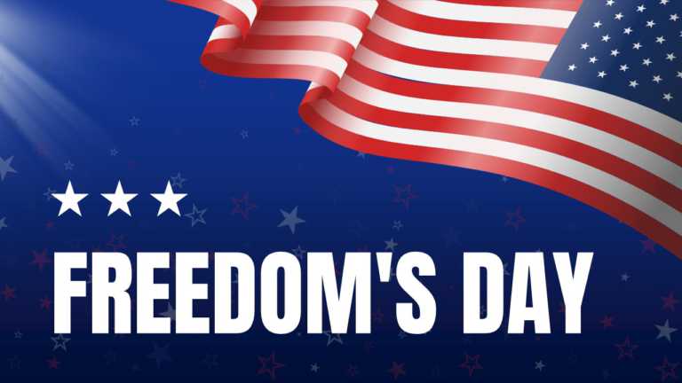 Freedom Day USA Flag PowerPoint And Google Slides Template
