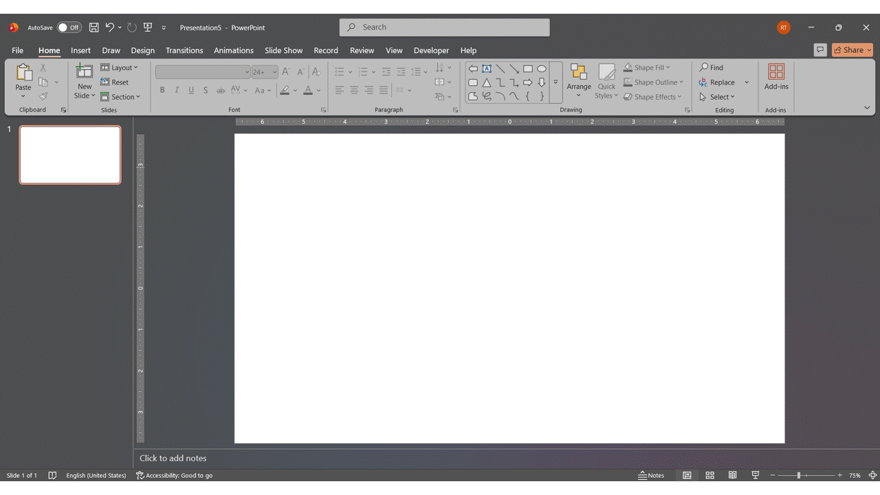 Here is how to insert an Arrow in PowerPoint