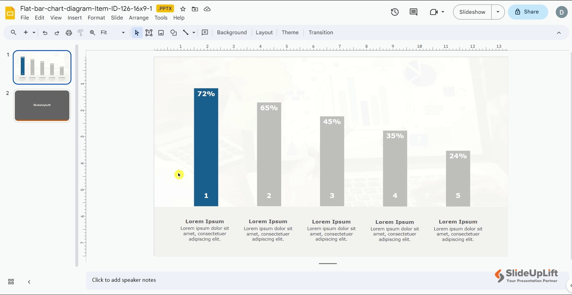 Here is how to superscript in Google Slides