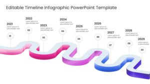 Editable Timeline Infographic PowerPoint Template