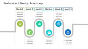 Professional Startup Roadmap Slide Template