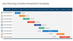 Day Planning PowerPoint Timeline Slide