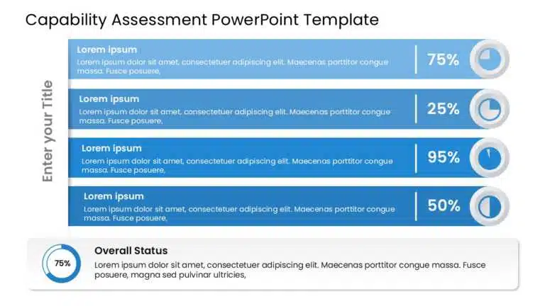 Assess and Compare Capabilities with This Harvey Balls Template.