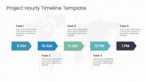 Project Hourly Timeline Template for Presentation