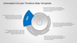 Animated Circular Timeline Slide Template