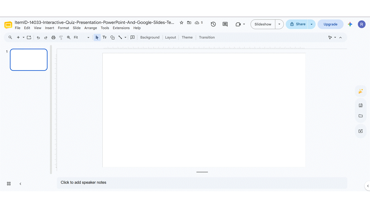Method 4: Search the Web Directly from Google Slides