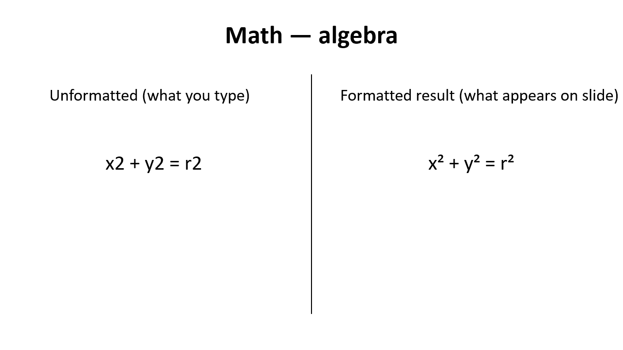 Real-World Examples: What Exponents Look Like in Google Slides