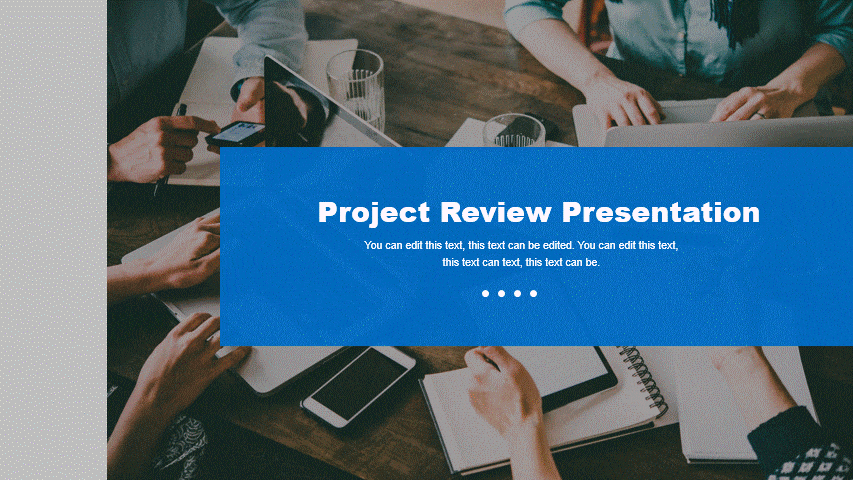 Example of Project Review Presentation Theme
