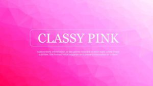 hot pink & magenta template for creative and marketing presentations