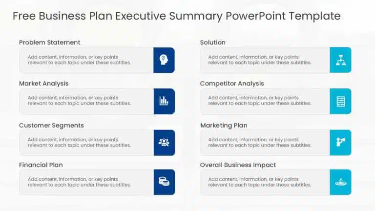 Free Business Plan Presentation Template