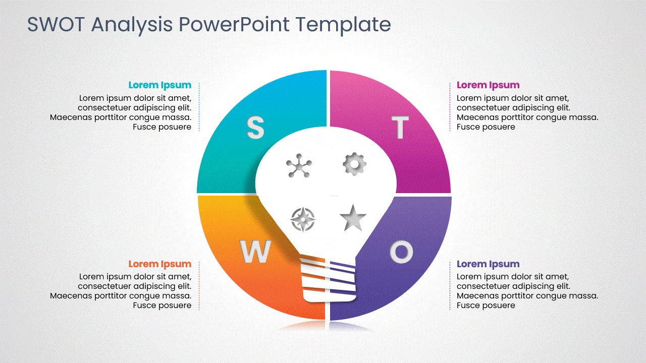 Editable SWOT analysis templates for PowerPoint and Google Slides