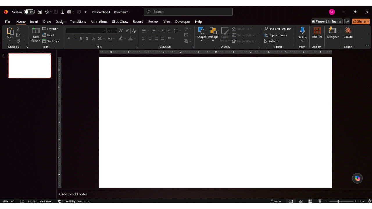 Adding a timeline to an existing PowerPoint slide by selecting a Process layout from the SmartArt gallery.
