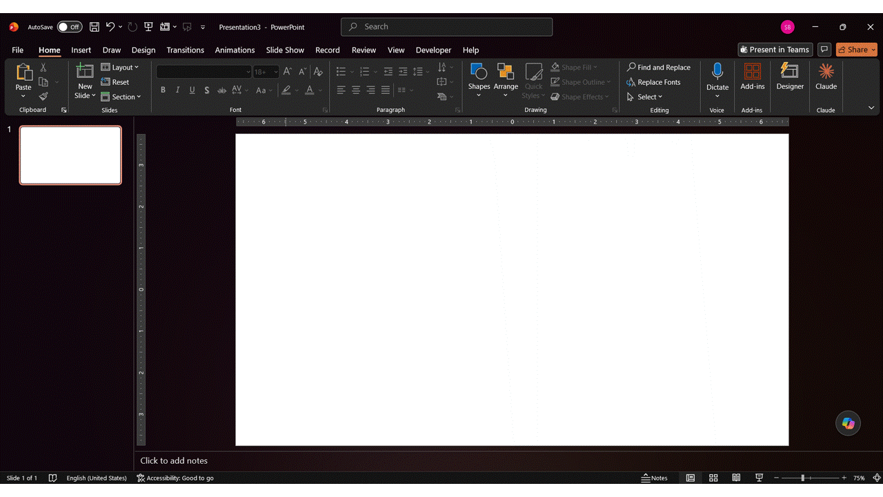Inserting a timeline image into a PowerPoint slide using Insert, Pictures, and the This Device option.