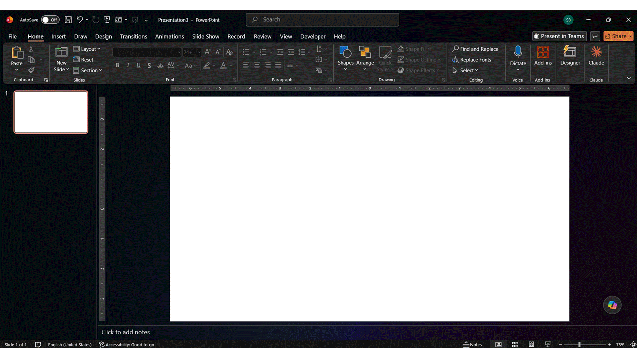 PowerPoint demonstration showing how to insert an SVG using Insert, Pictures, and This Device.