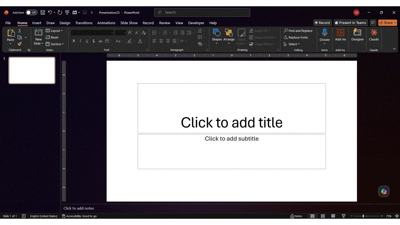 How to make a PowerPoint presentation: This GIF explains how to build body slides with one idea each