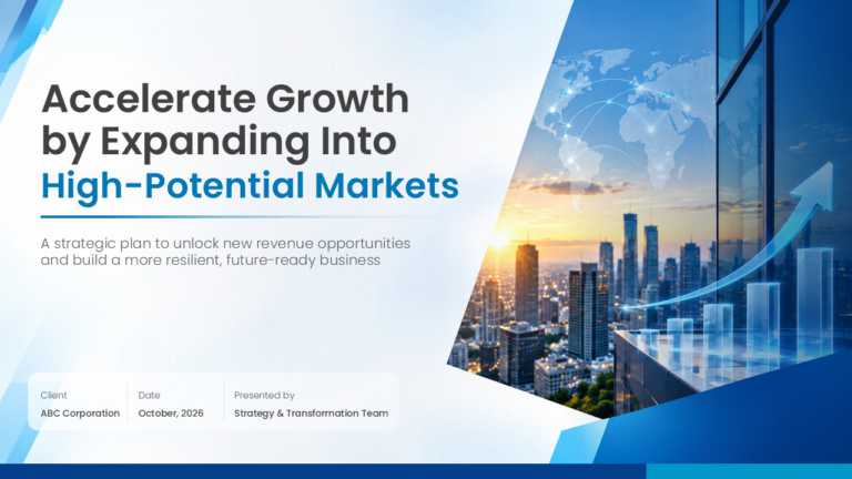 Market Expansion Strategy Cover Slide PowerPoint And Google Slides Template