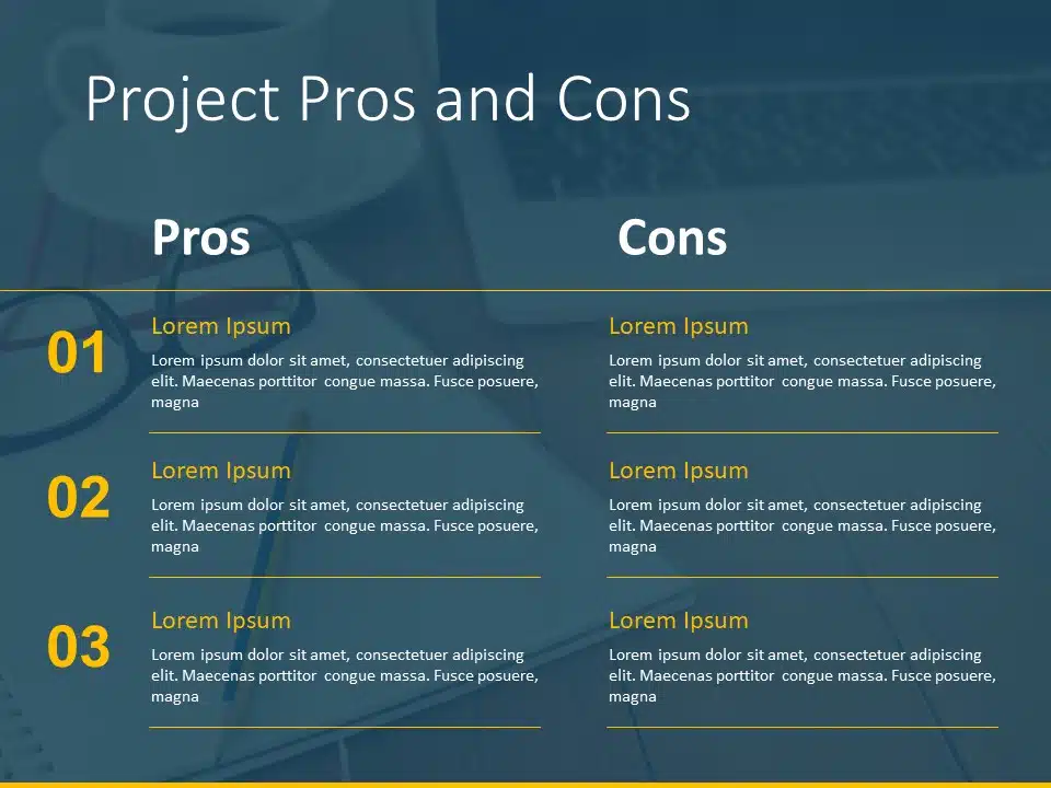 Pros And Cons Powerpoint Template