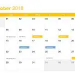 Calendar PowerPoint Template & Google Slides Theme 3