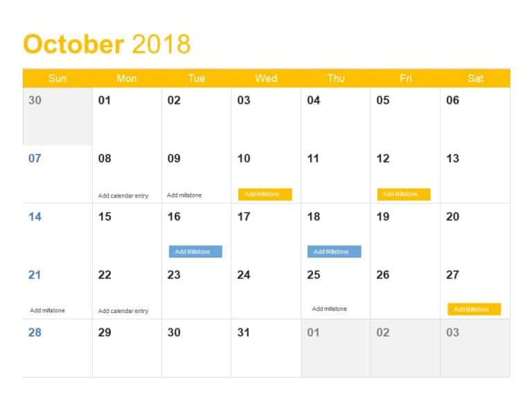 Calendar PowerPoint Template & Google Slides Theme 3